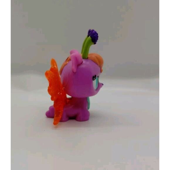 Littlest Pet Shop LPS 2728 Purple Flower Orange Light Up Fairy - Glows - Picture 6 of 9